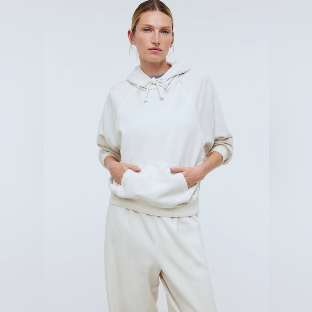 NWT Terry Relaxed Raglan-Sleeve Sweatshirt